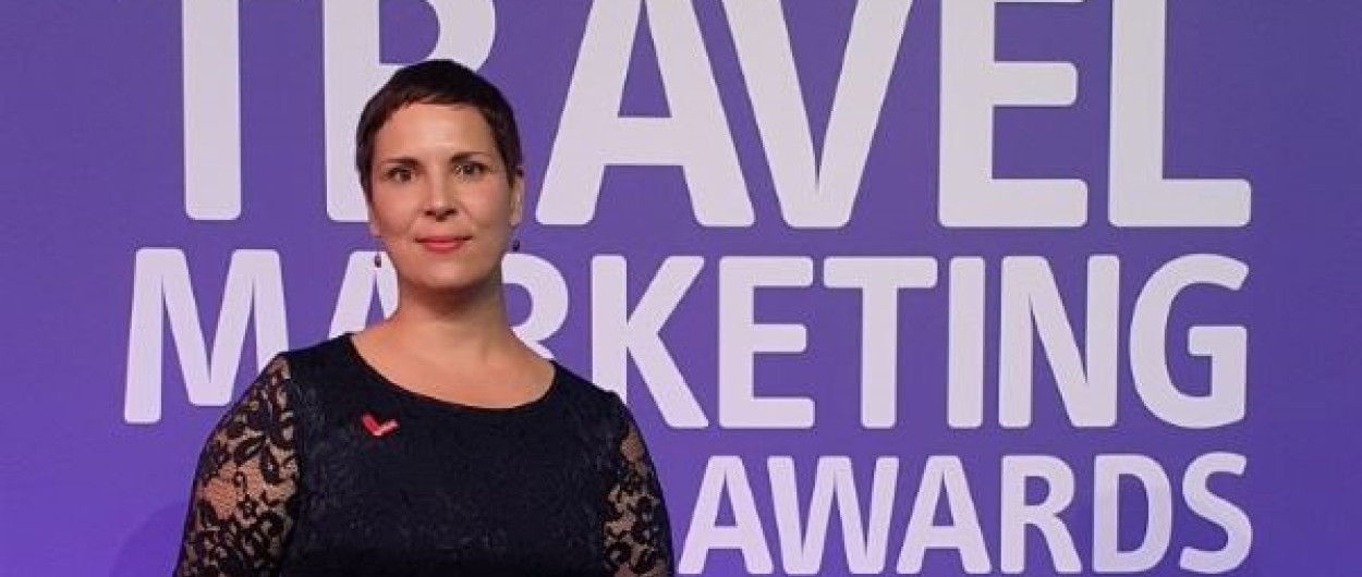 Prejem nagrade The Travel Marketing Award. Foto vir: Turizem Ljubljana