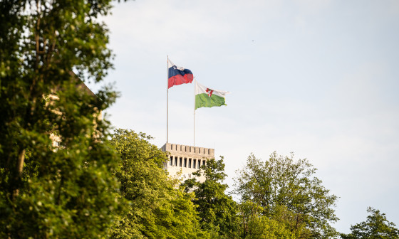 zastave na Ljubljanskem gradu 
