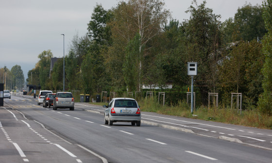 radar na Črnovaški cesti