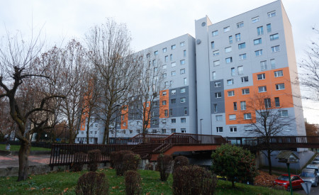 Naj blok v Ljubljani na Kunaverjevi ulici. Foto: N. Rovan