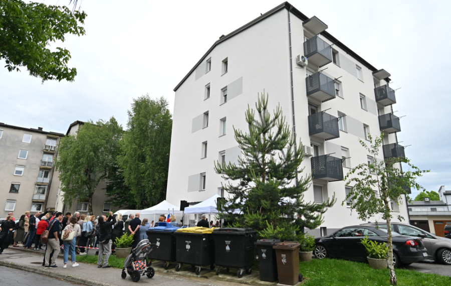 Podelitev naziva Naj blok v Ljubljani. Foto: bobo