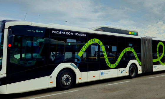 Avtobus na biometan. Foto: LPP