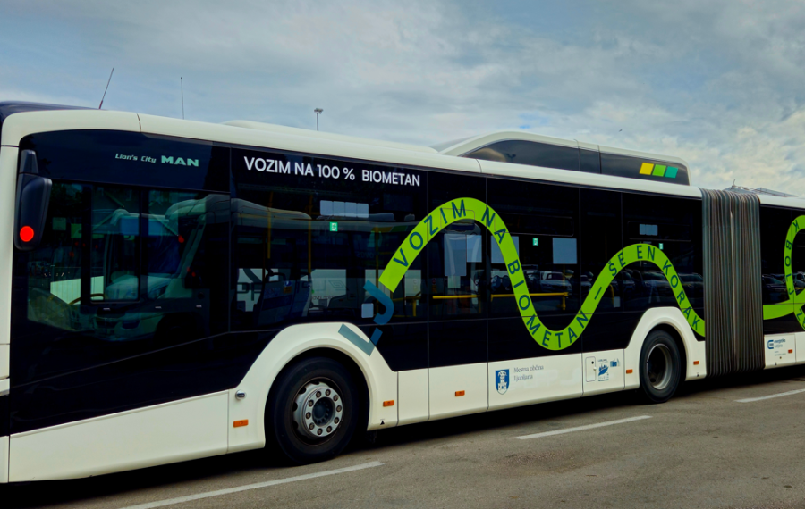 Avtobus na biometan. Foto: LPP