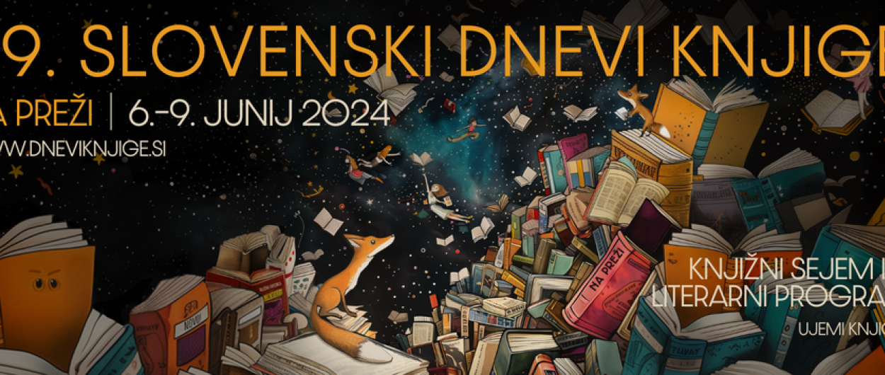Banner 29. Slovenski dnevi knjige. Vir: Društvo slovenskih pisateljev