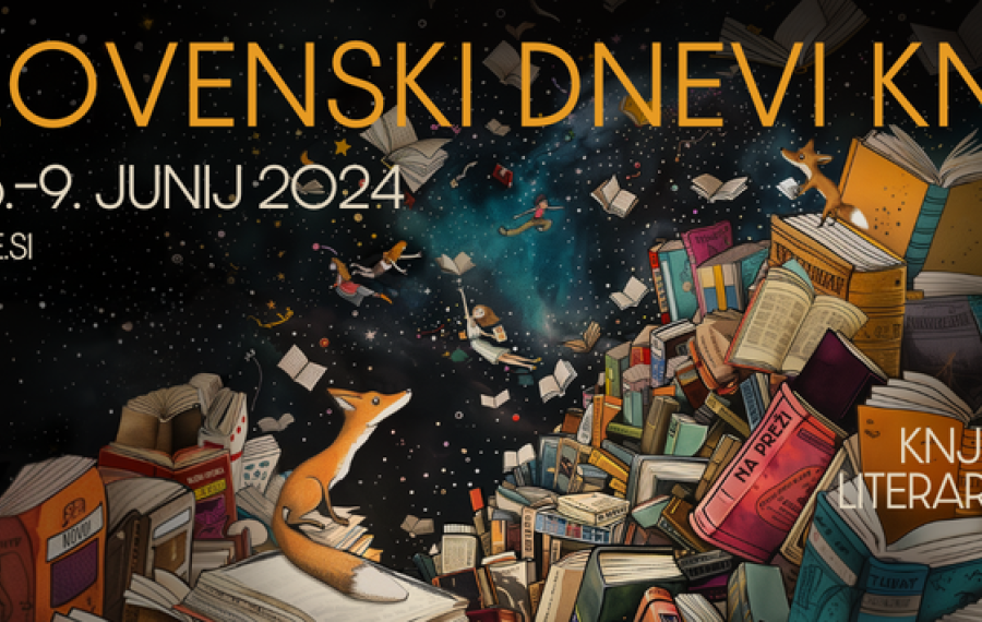 Banner 29. Slovenski dnevi knjige. Vir: Društvo slovenskih pisateljev