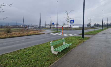 Klop na Industrijski cesti. Foto: arhiv