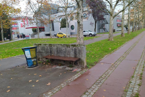 Obnova klopi na sprehajalni poti Kardeljeve ploscadi
