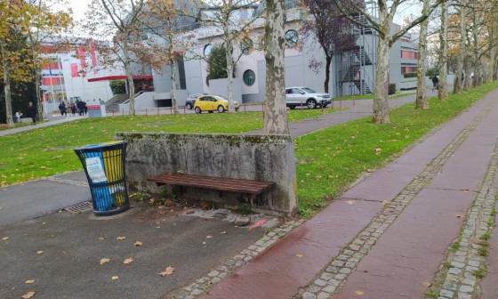 Obnova klopi na sprehajalni poti Kardeljeve ploscadi