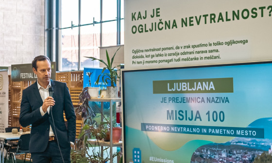 Predavanje kaj je ogljična nevtralnost. Foto: arhiv MOL
