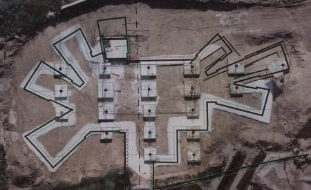 Širitev pokopališča Žale v letu 2019 in 2020 - satelitski posnetek izgradnje gaja spomina, foto: arhiv MOL