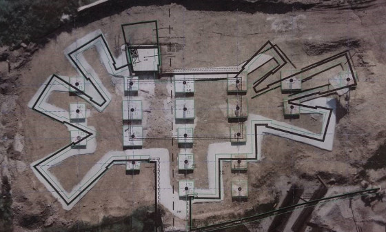 Širitev pokopališča Žale v letu 2019 in 2020 - satelitski posnetek izgradnje gaja spomina, foto: arhiv MOL