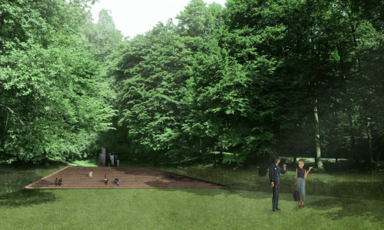 Idejna zasnova Plečnikovega avditorija. Foto: Medprostor