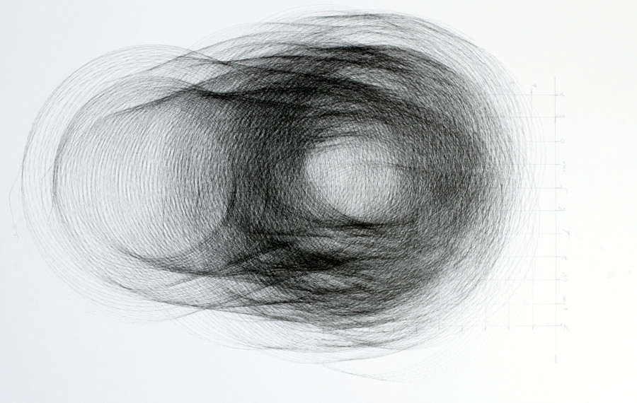 BIO 26 Drawing made by analogic machine Stekleni atrij2