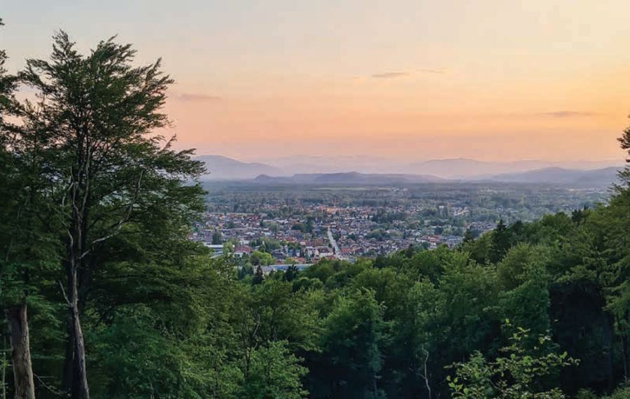 Pogled z Golovca na Ljubljansko barje. Foto vir: ČS Rudnik