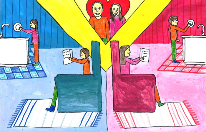 Adela Nukić: Družinska sreča: enakopravnost, mentorica: Maja Žura, OŠ Martina Krpana