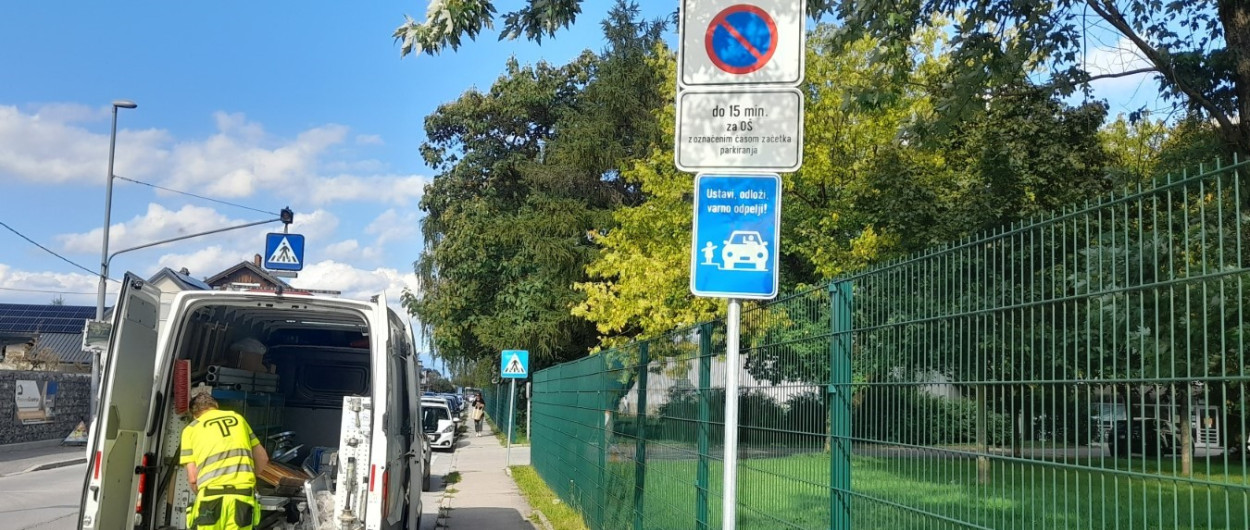 znak na Jarški cesti