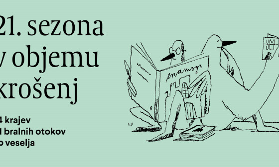 Banner Knjižnica pod krošnjami. Vir: Divja misel
