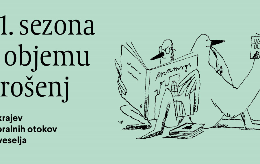 Banner Knjižnica pod krošnjami. Vir: Divja misel