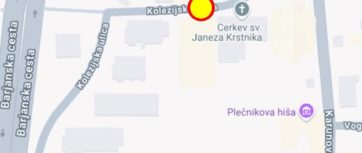 Zemljevid zapore. Vir: LPT