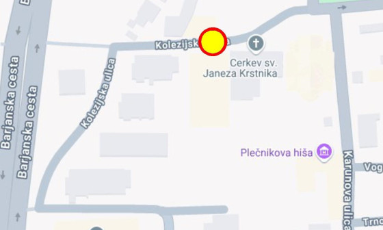 Zemljevid zapore. Vir: LPT