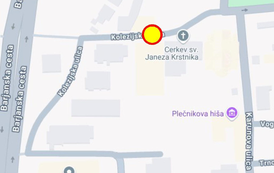 Zemljevid zapore. Vir: LPT