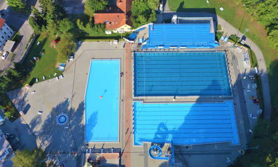 Kopalisce Kodeljevo iz zraka Foto: arhiv JZ Sport Ljubljana