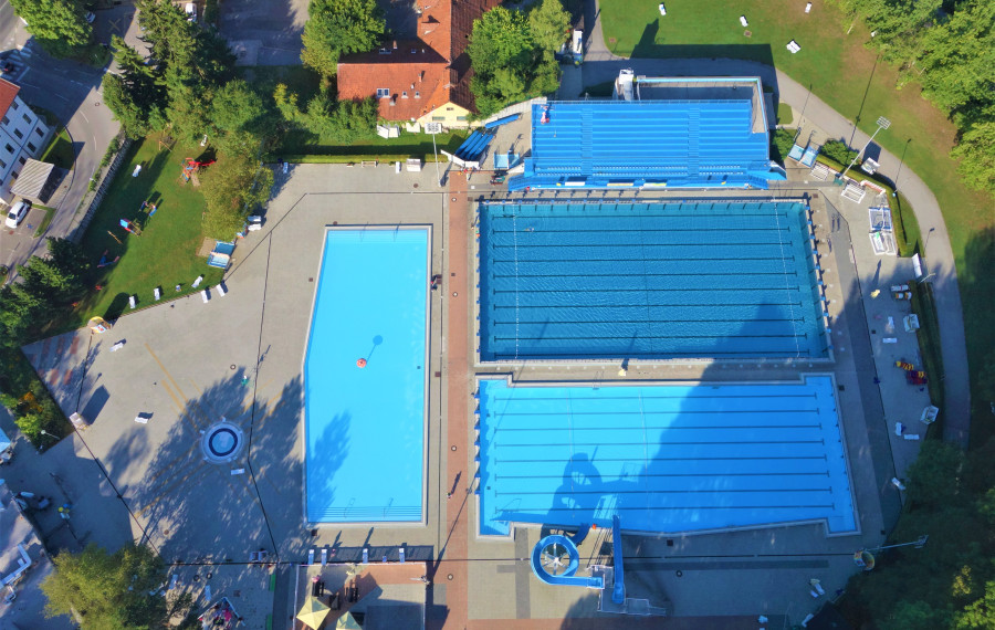Kopalisce Kodeljevo iz zraka Foto: arhiv JZ Sport Ljubljana