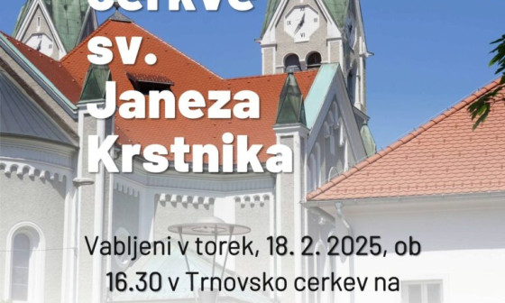 Kulturna dediscina cerkve sv. Janeza Krstnika vabilo vodenje