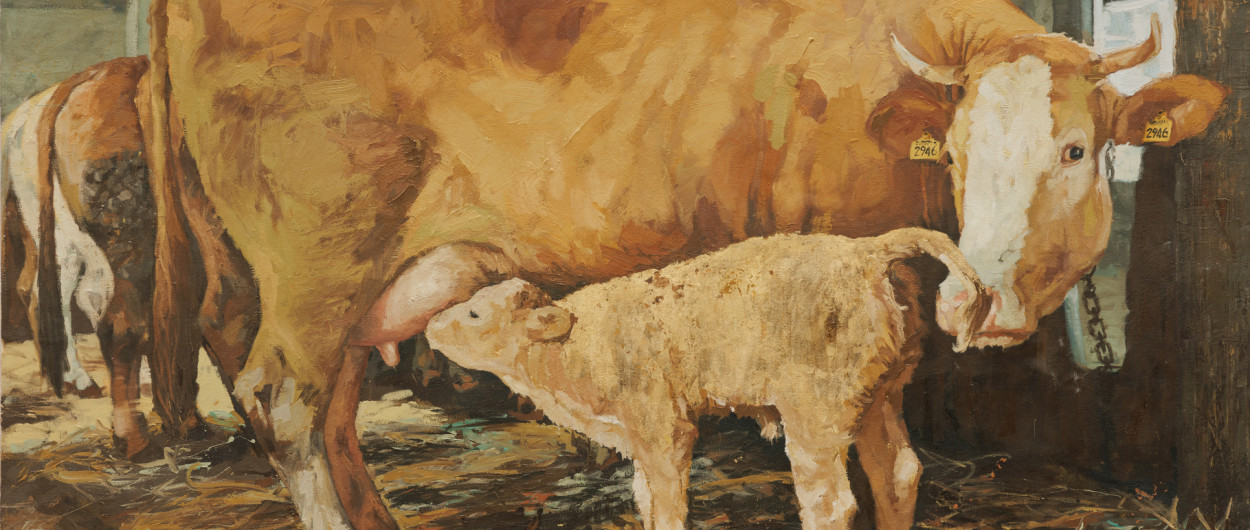 Lara Je e Brezmade no spo etje 2014 olje na platnu 270x190 cm