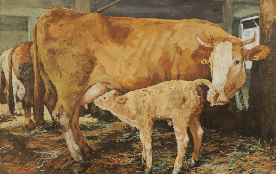 Lara Je e Brezmade no spo etje 2014 olje na platnu 270x190 cm