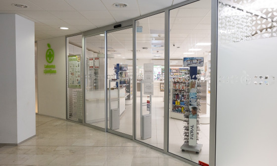 pogled na notranjost lekarne