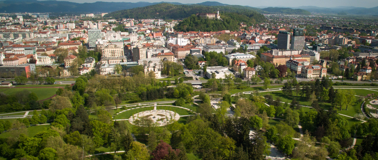 pogled na zeleno Ljubljano