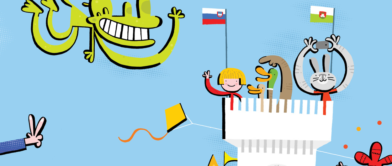 Grajski dnevi, ilustracija Ivan Mitrevski, vir Ljubljanski grad
