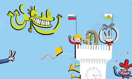 Grajski dnevi, ilustracija Ivan Mitrevski, vir Ljubljanski grad