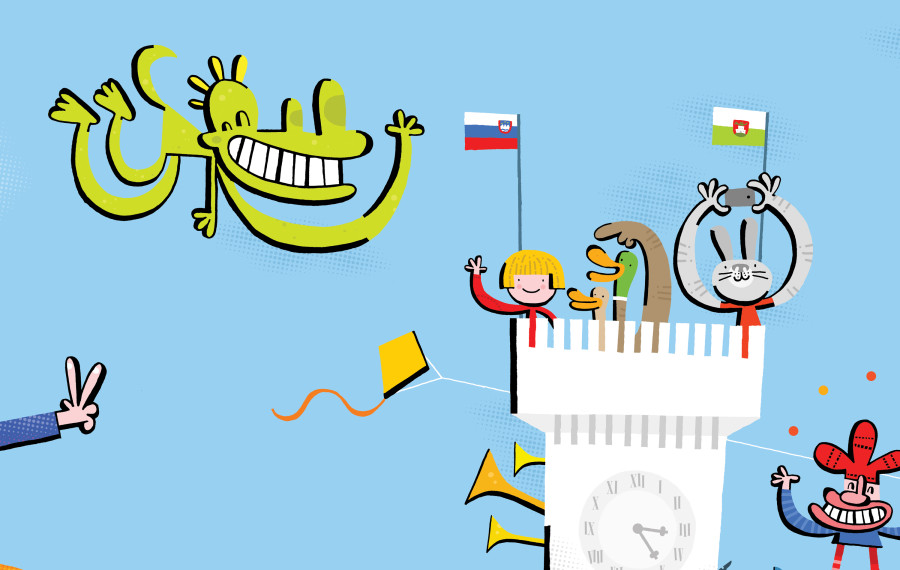 Grajski dnevi, ilustracija Ivan Mitrevski, vir Ljubljanski grad