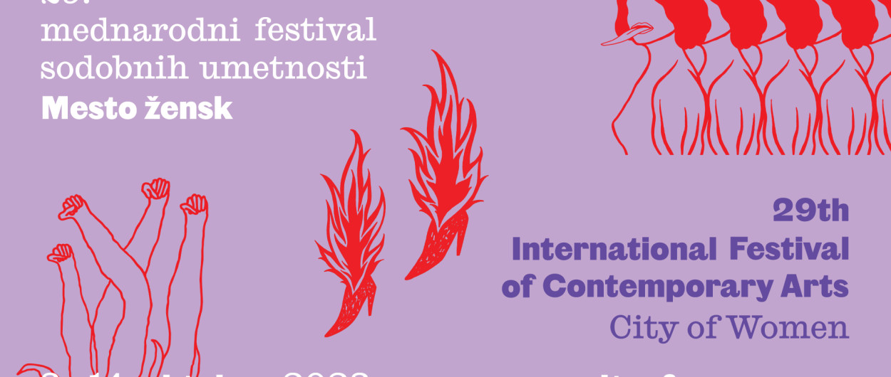 Banner festivala Mesto žensk