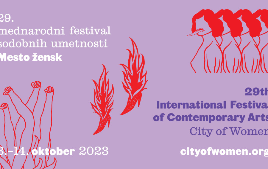 Banner festivala Mesto žensk