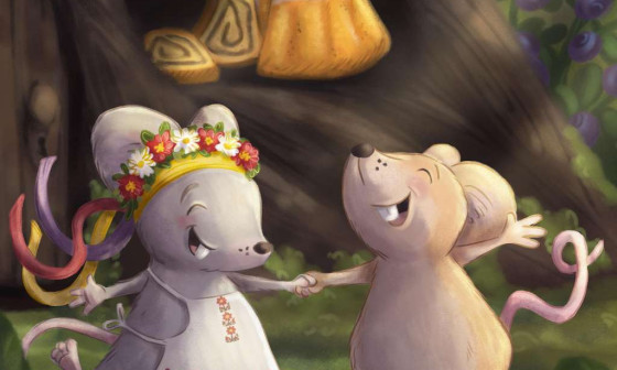 Miškina potica. Ilustracija Anje Držanič