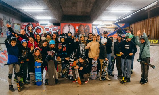 Skejt pod Fabianijem. Foto vir: Mladi zmaji