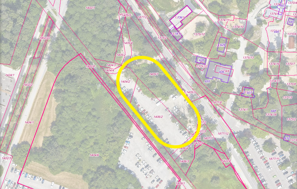 Obmocje poseka dreves parkirisce ZOO Ljubljana
