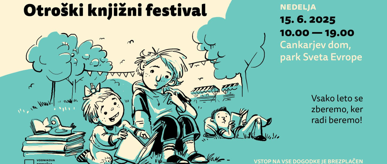 Banner za Otroski knjizni festival. Vir: Divja misel