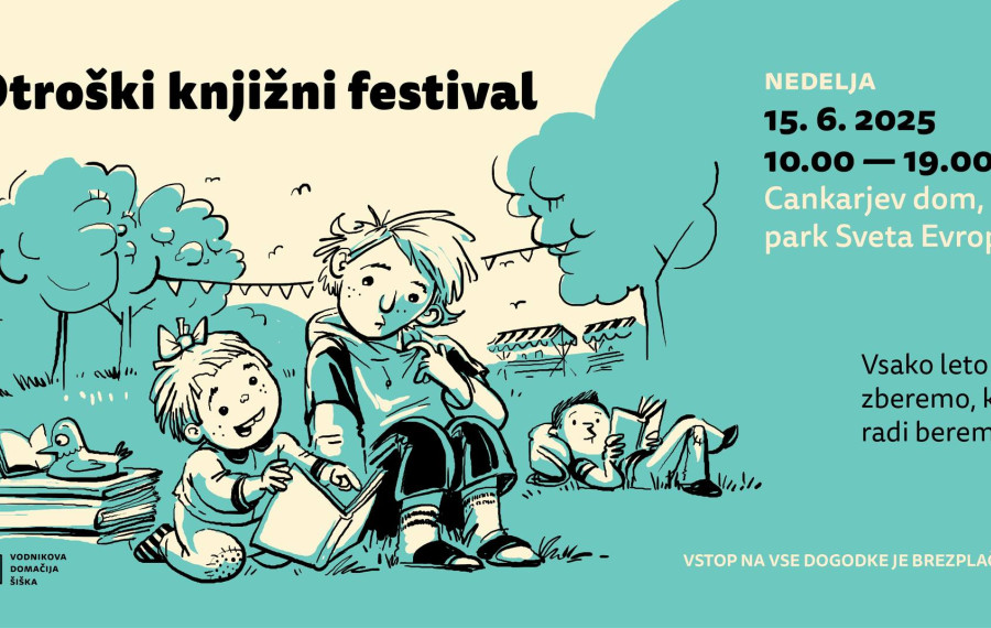 Banner za Otroski knjizni festival. Vir: Divja misel