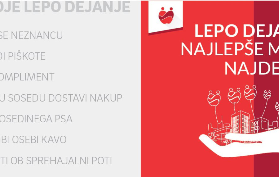 lepo dejanje najlepše mesto najde