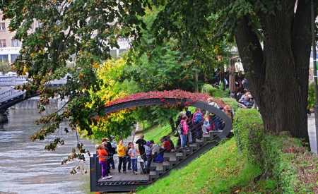 Petkovškovo nabrežje, foto: Dunja Wedam, Turizem Ljubljana
