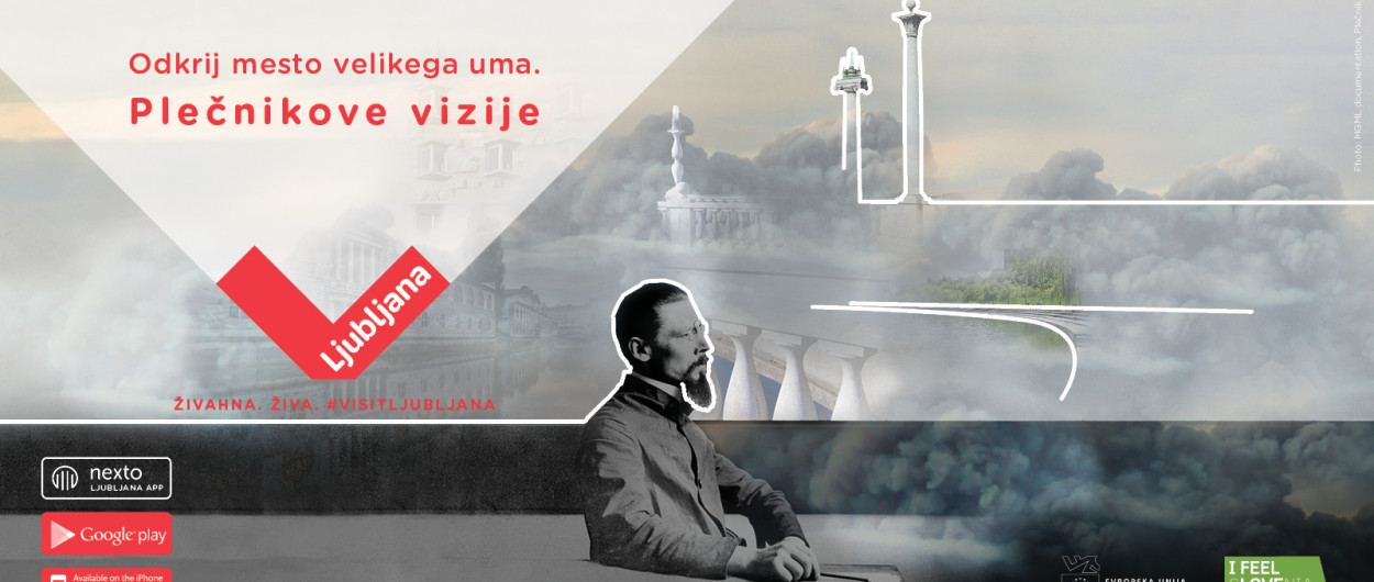 Oglas za mobilno aplikacijo Nexto. Foto: Turizem Ljubljana