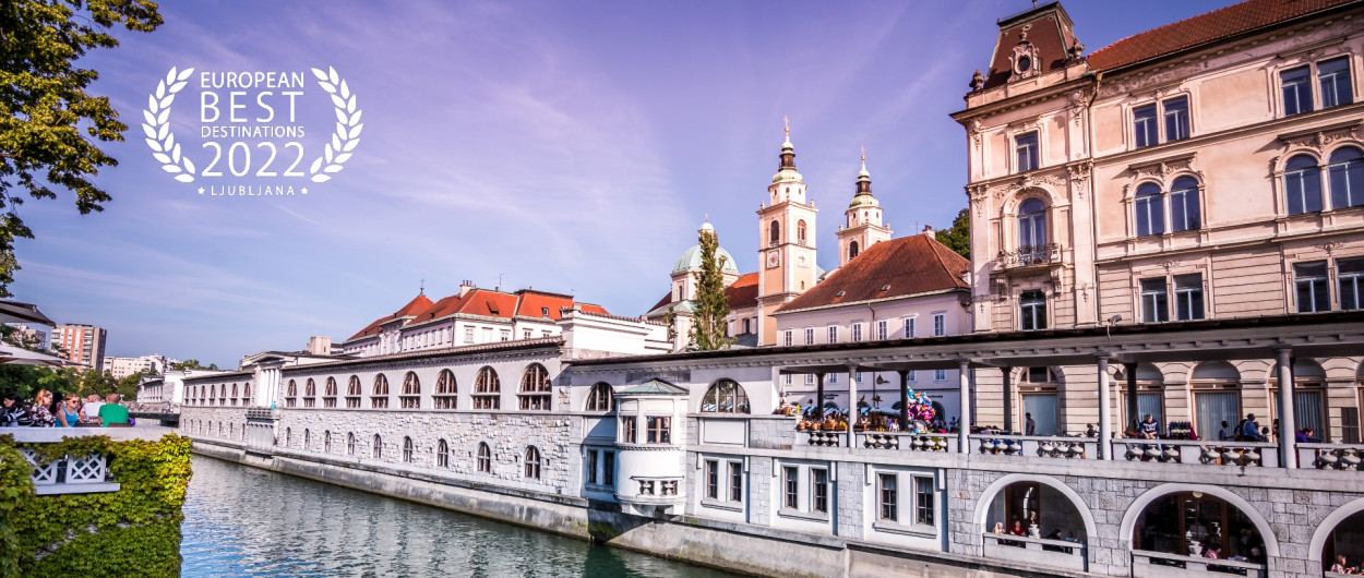 pogled na Plečnokove arkade na osrednji tržnici