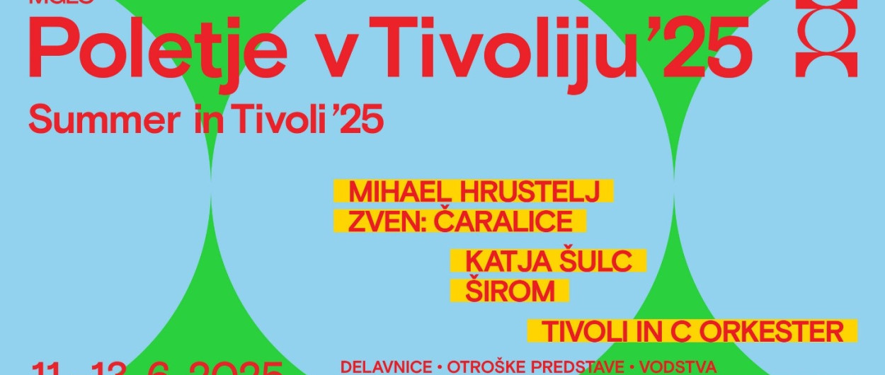 Banner za Poletje v Tivoliju. Vir: MGLC