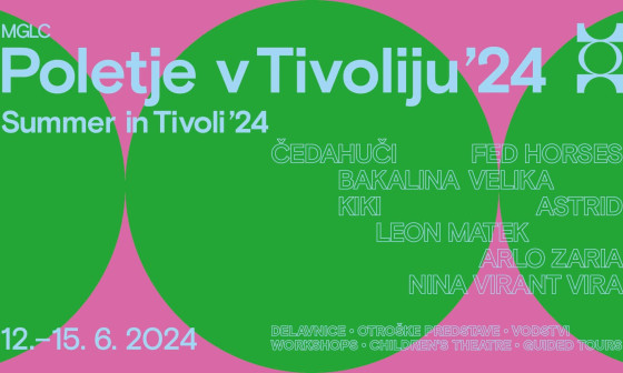 Banner Poletje v Tivoliju. Vir: MGLC