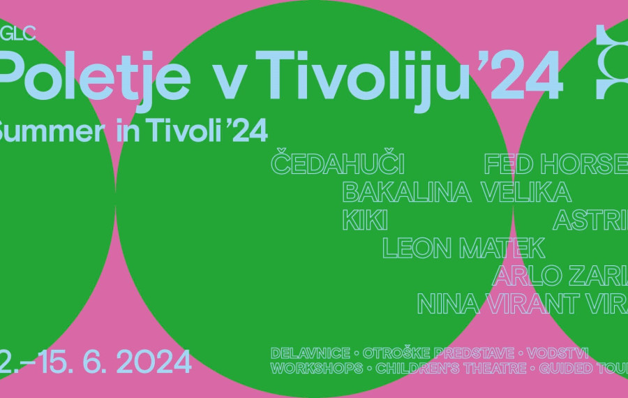 Banner Poletje v Tivoliju. Vir: MGLC