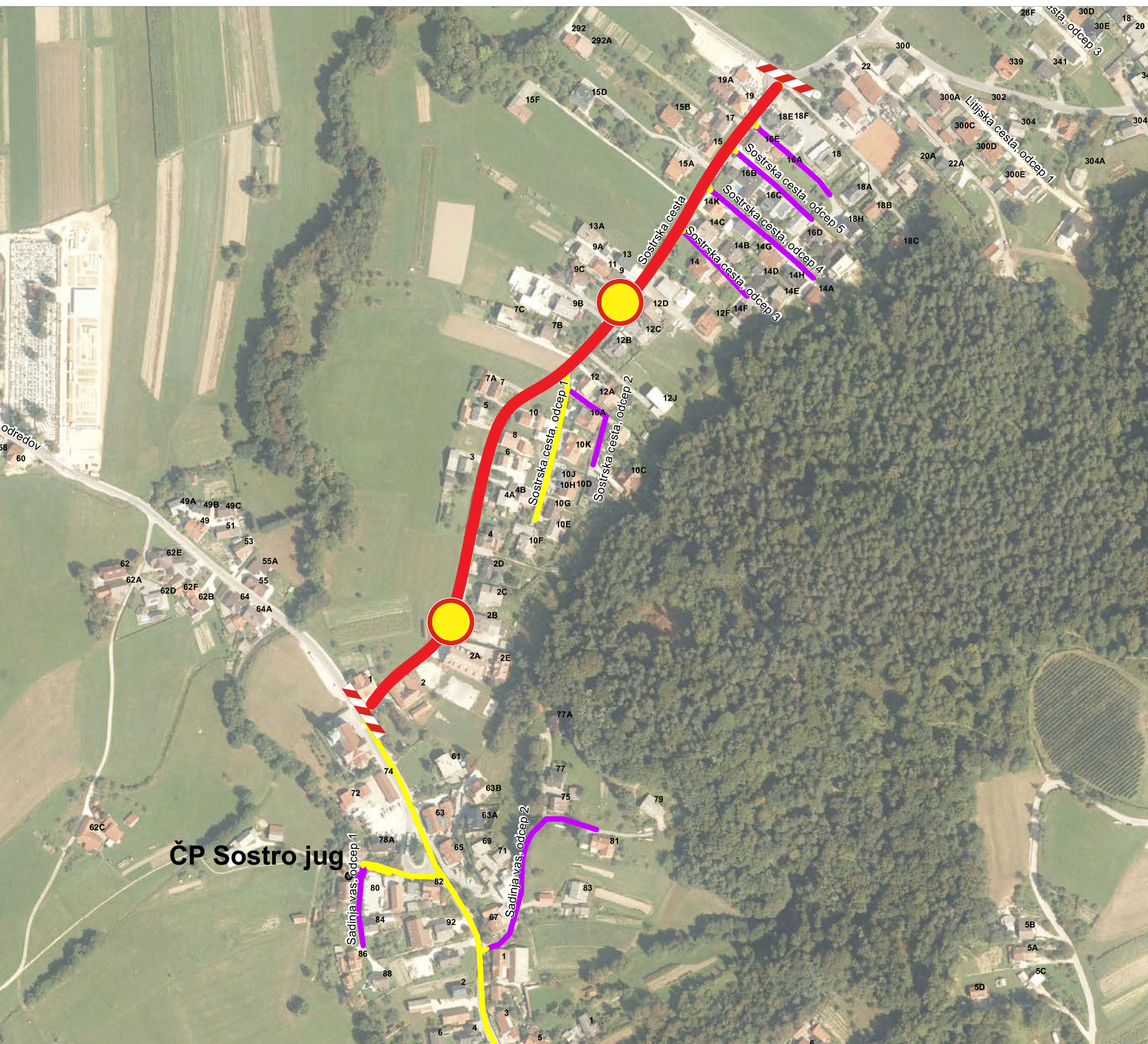 Popolna zapora Sostrska cesta 1 19